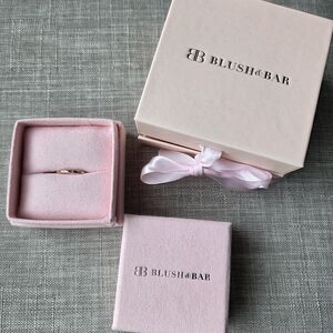 Rose Gold Stacking Ring - Pink